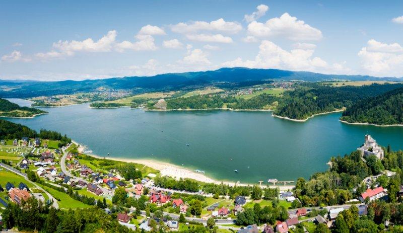 Czorsztyńskie jezioro