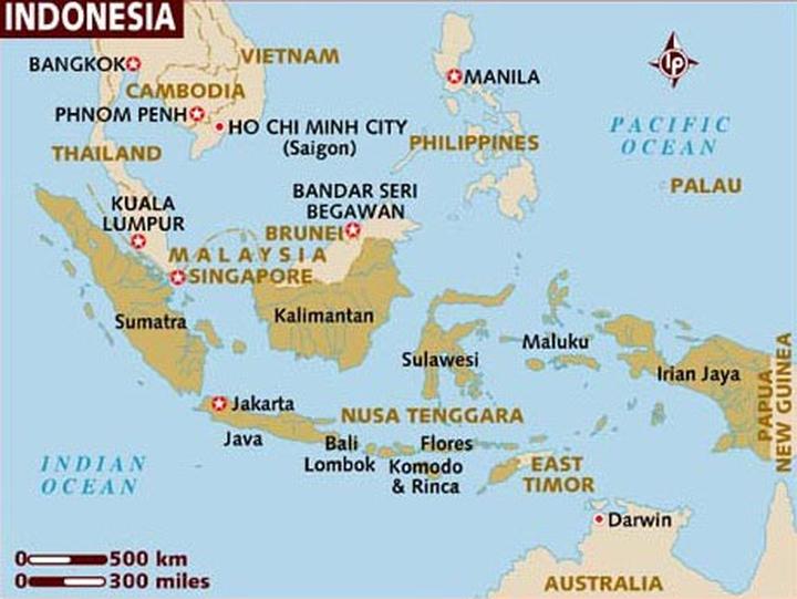 Indonezja na mapie