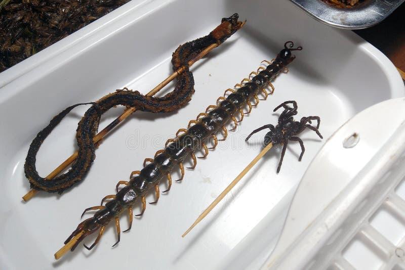 Smażony pająk w Kambodży