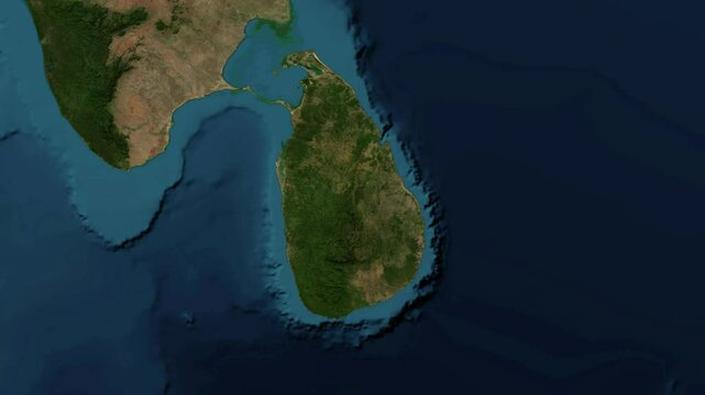 Położenie Sri Lanki